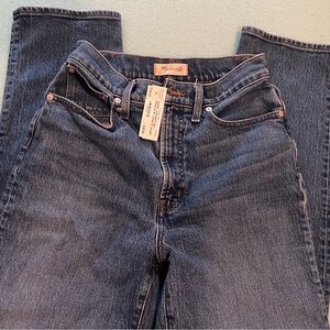 Madewell Women's Straight Leg Jeans - Dark Blue